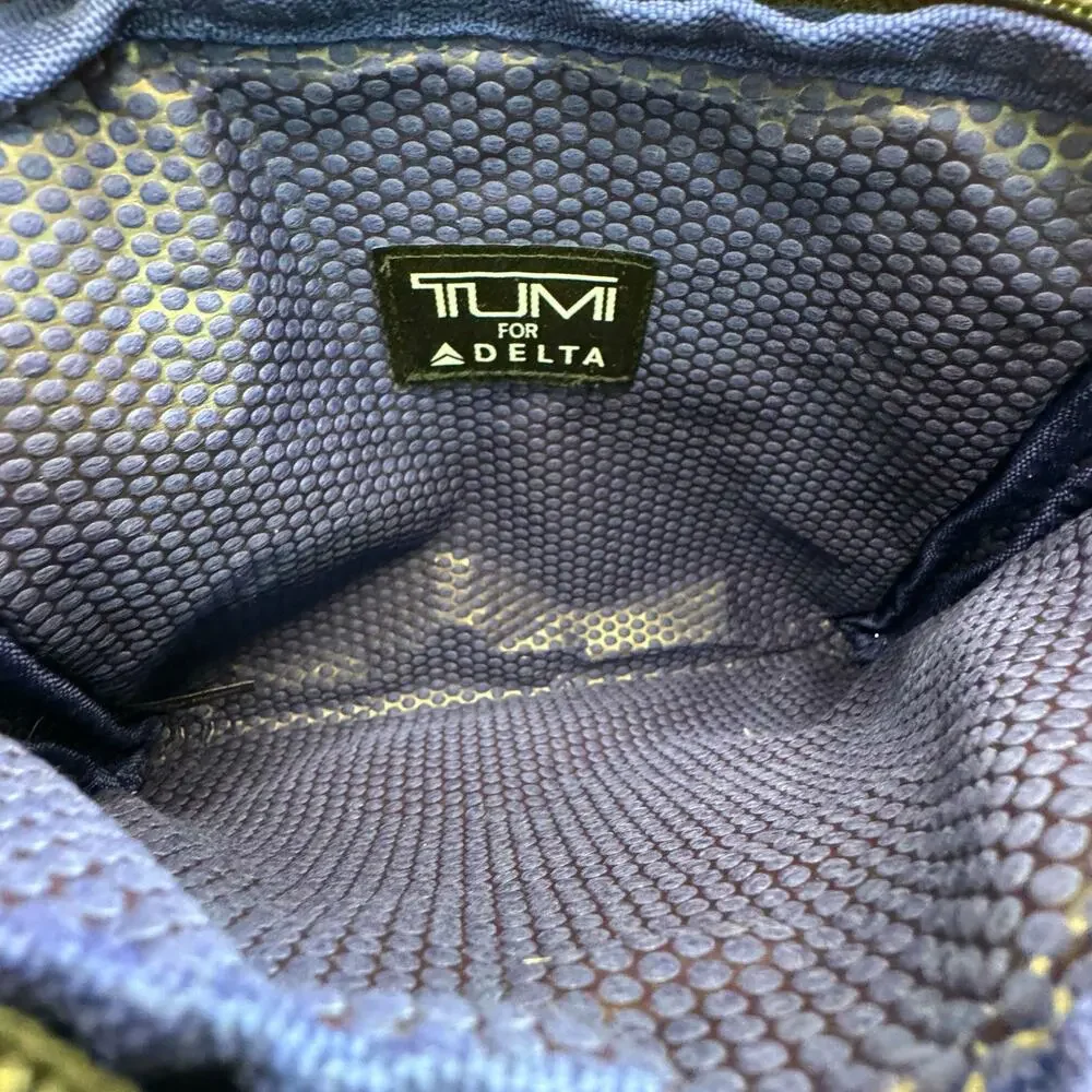 TUMI for Delta Gray Travel Toiletry Bag Amenity Pouch